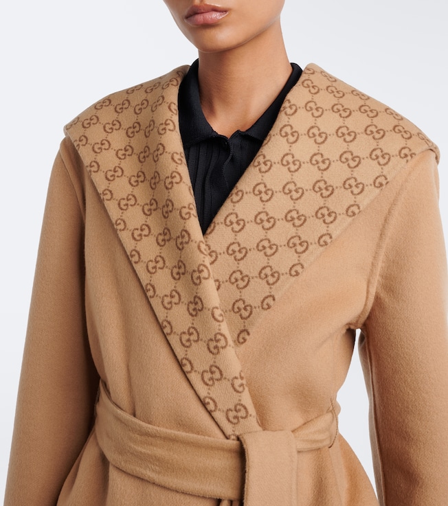 Gucci Gucci GG reversible wool and silk coat