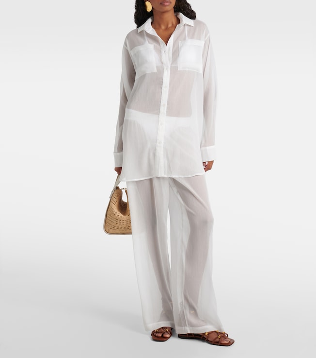 Jade Swim Mika sheer shirt