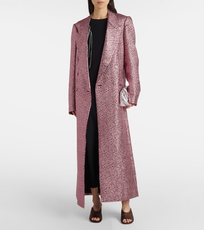 Dries Van Noten Lamé coat