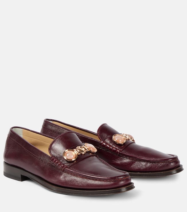 Gabriela Hearst Melchora embellished leather loafers