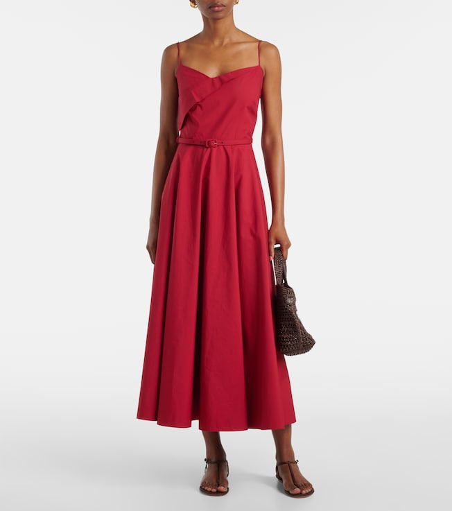 Roland Mouret Cotton poplin midi dress