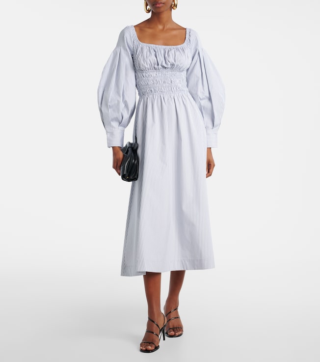 Altuzarra Josie striped cotton midi dress