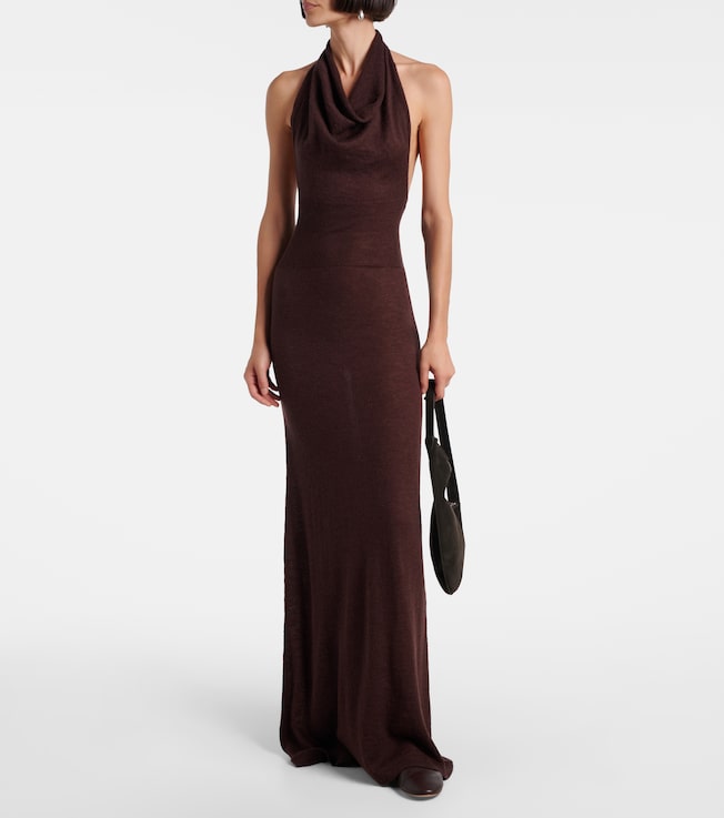 Aya Muse Reed halterneck maxi dress