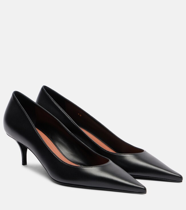 AMINA MUADDI Barbara 55 leather pumps