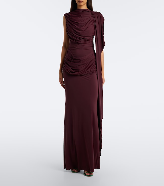 DE LA VALI De La Vali Draped jersey gown