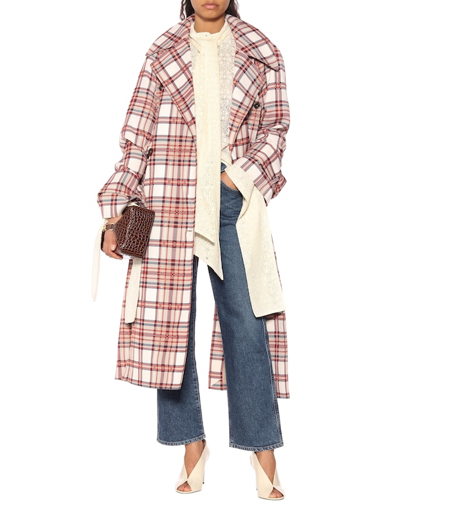 GOLDSIGN High-rise cropped wide-leg jeans