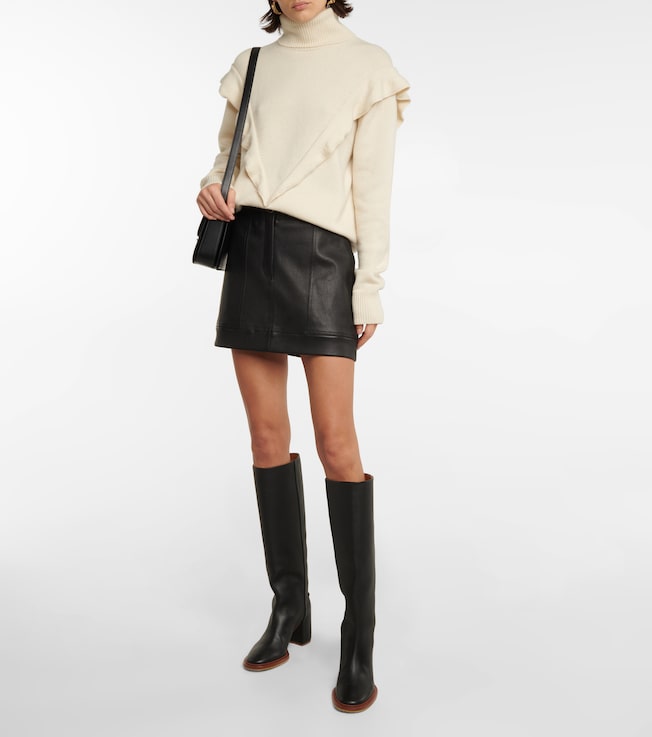 Stouls Linette leather miniskirt