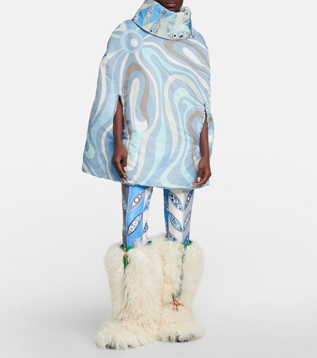 Pucci x Fusalp Marmo poncho