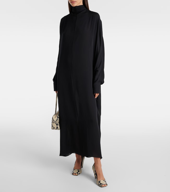 KHAITE Lexi silk georgette maxi dress