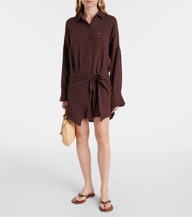 Melissa Odabash Sara cotton shirt dress