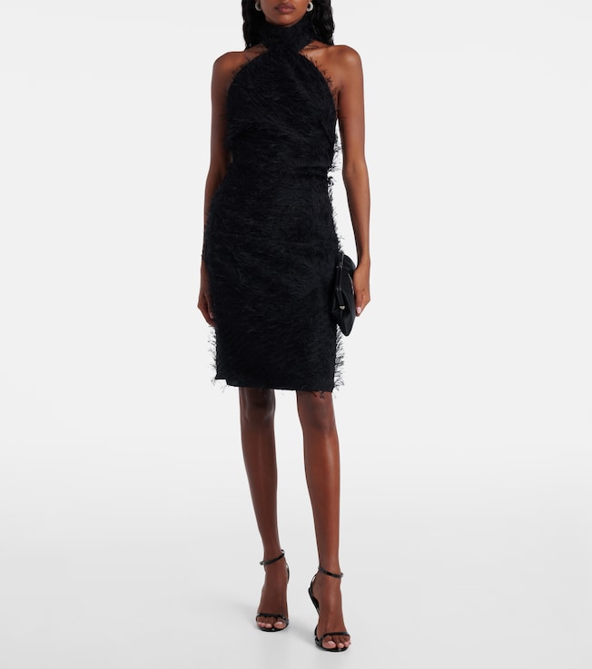 Courrèges Illusion Circle halterneck minidress