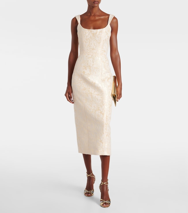 Markarian Numa velvet midi dress