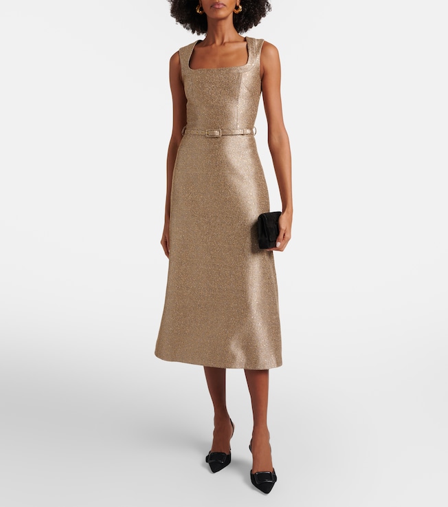 Emilia Wickstead Ciro sequined tweed cocktail dress