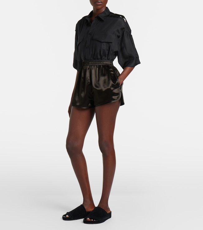 PHOEBE PHILO Satin track shorts