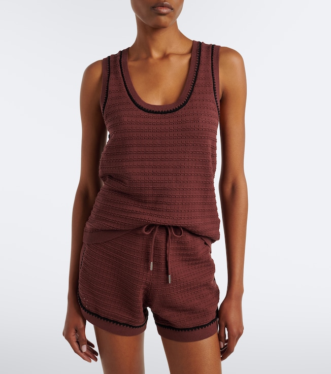 Varley Gideon pointelle cotton tank top