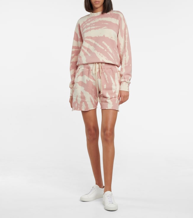 Les Tien Yachts tie-dye cotton shorts