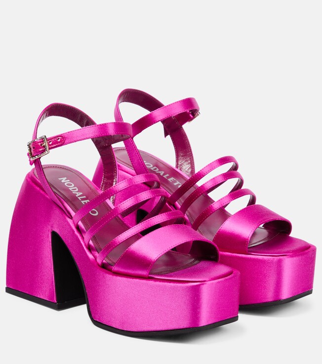 NODALETO Bulla Chibi satin platform sandals