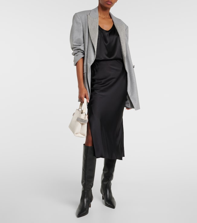 Brunello Cucinelli Silk-blend tank top