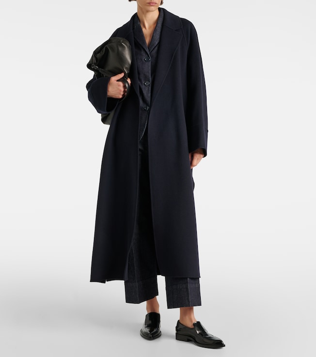 S Max Mara Belted virgin wool coat