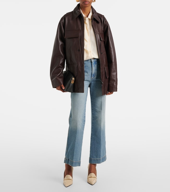 Victoria Beckham Chore leather jacket