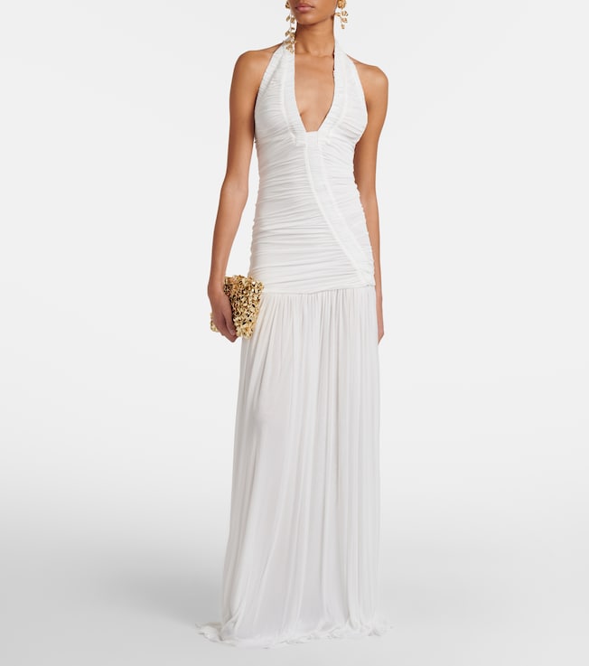 Christopher Esber Bridal Orion ruched halterneck gown