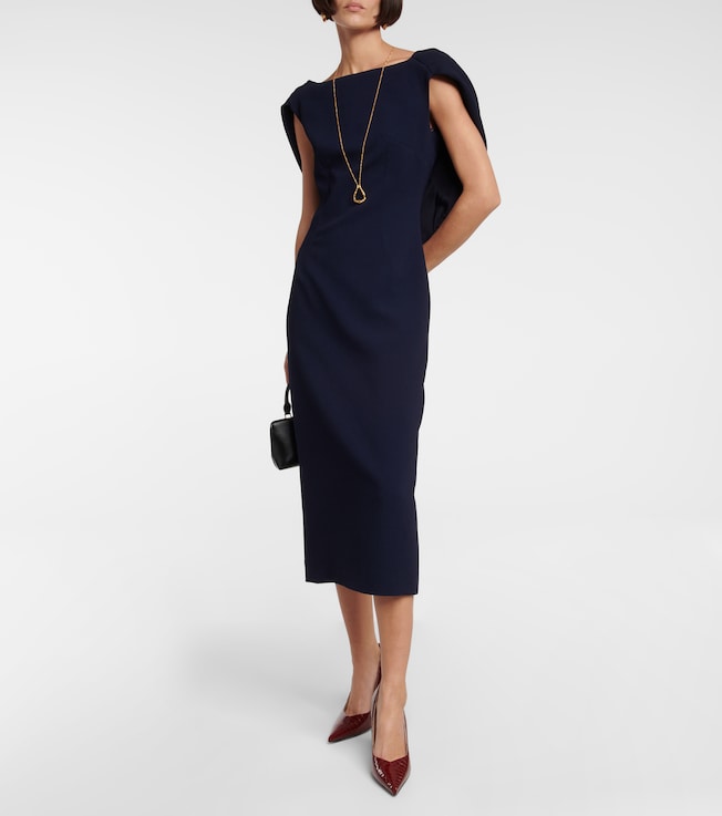 Emilia Wickstead Maliya crêpe midi dress