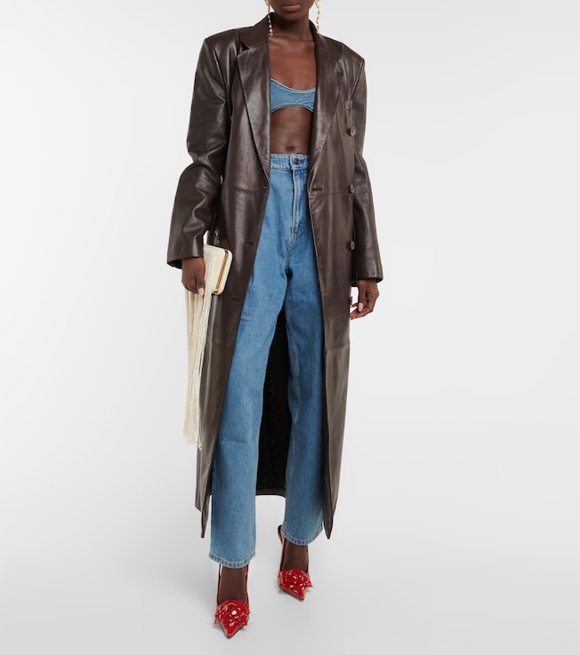 Magda Butrym Denim bra top