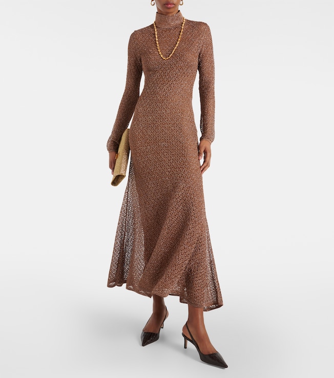 Tom Ford Open-knit Lurex® maxi dress