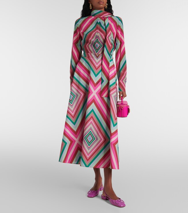 Valentino Tie-neck silk crêpe de chine shirt