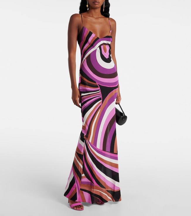 Pucci Iride silk slip dress