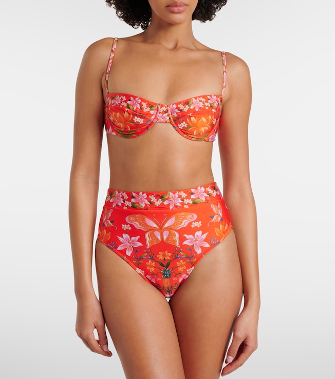 FARM Rio Printed bikini top