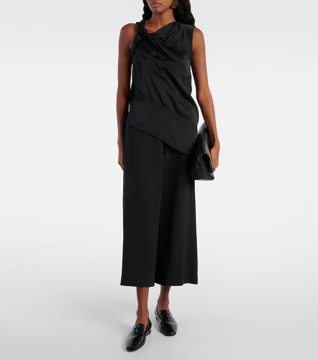 Fforme Pat high-rise crêpe culottes