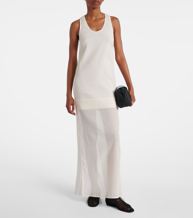 TOTEME Cotton and silk maxi dress
