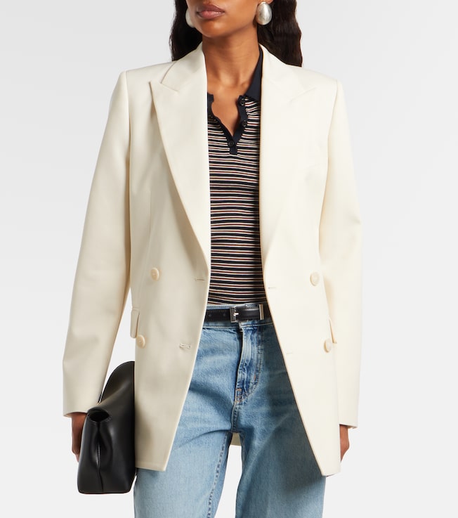 Nili Lotan Weston double-breasted virgin wool blazer