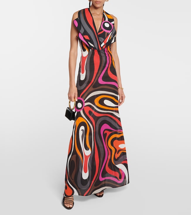 Pucci Marmo cotton maxi dress