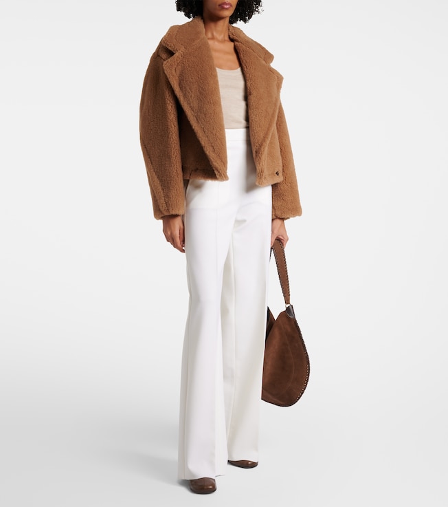 Max Mara Gardone camel hair and silk teddy coat
