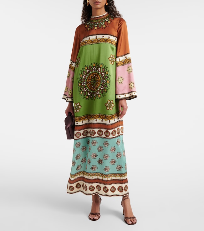 Alémais Contina silk maxi dress