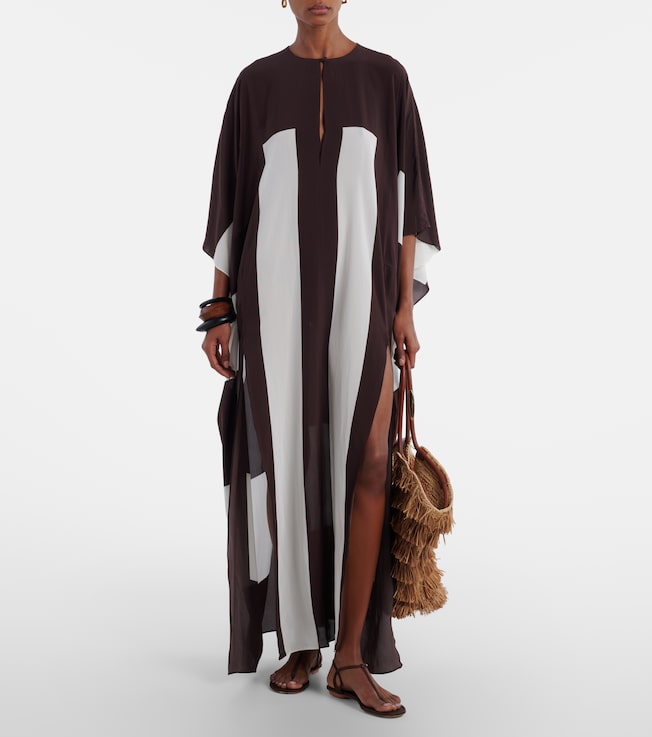 Adriana Degreas Striped kaftan
