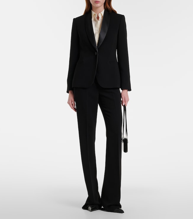 Max Mara Ecrine cady flared pants