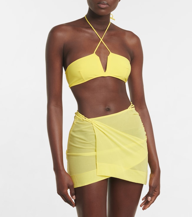 Nensi Dojaka Halterneck bikini top