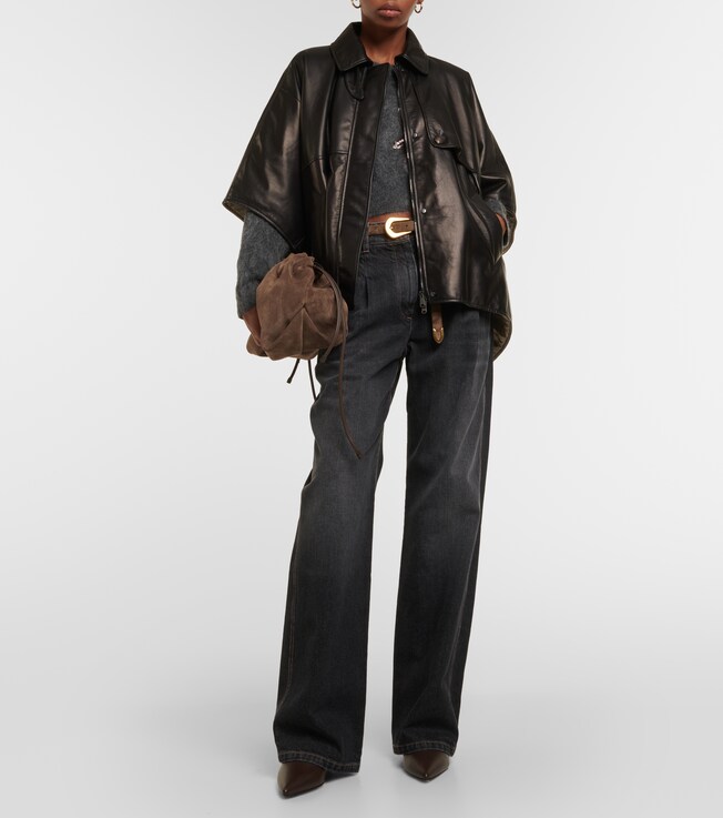 High-Rise Wide-Leg Jeans | Brunello Cucinelli