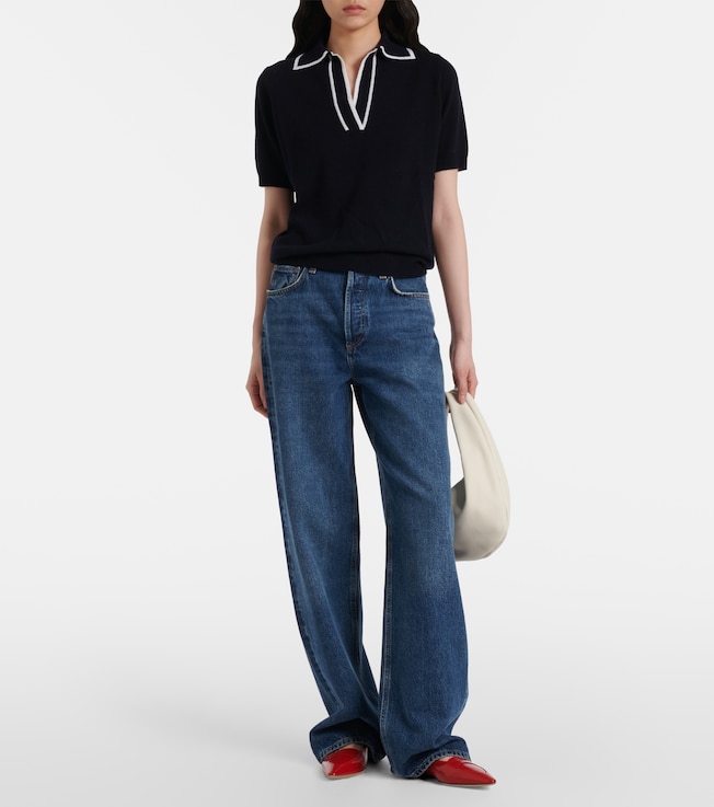 Jardin des Orangers Wool and cashmere polo sweater