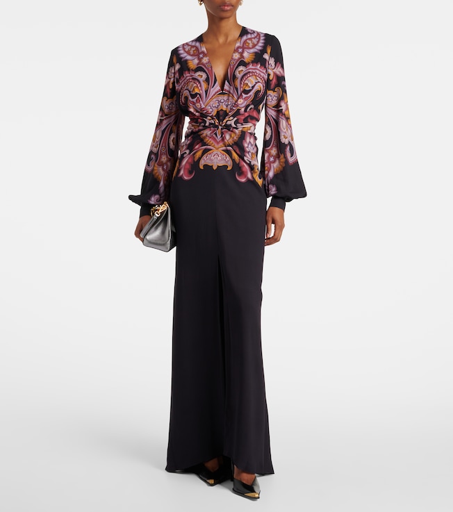 Etro Paisley sablé maxi dress