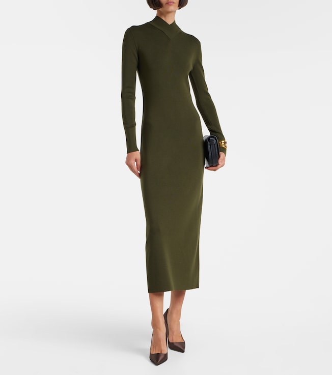 Tom Ford Knitted wool midi dress