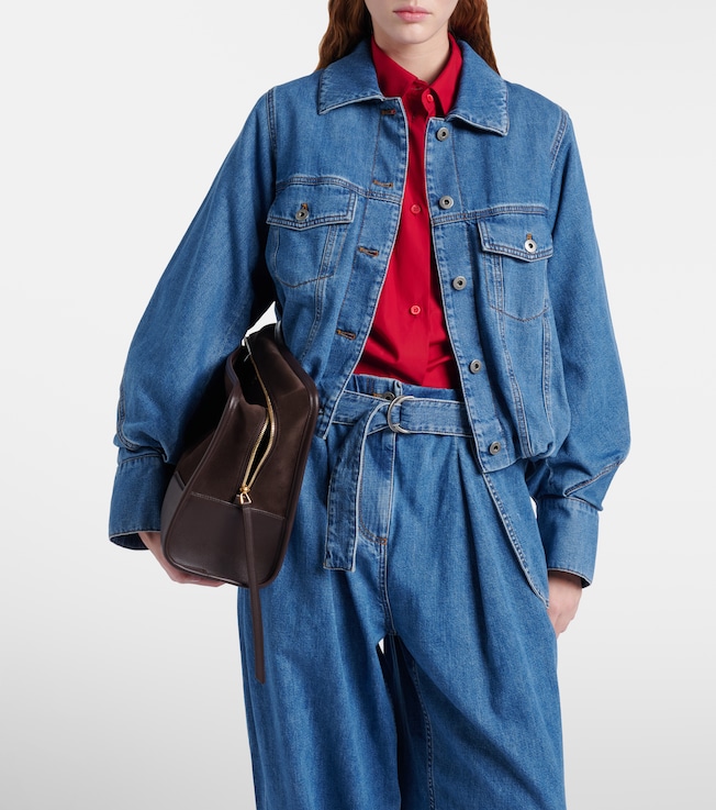 Loewe Gathered denim jacket