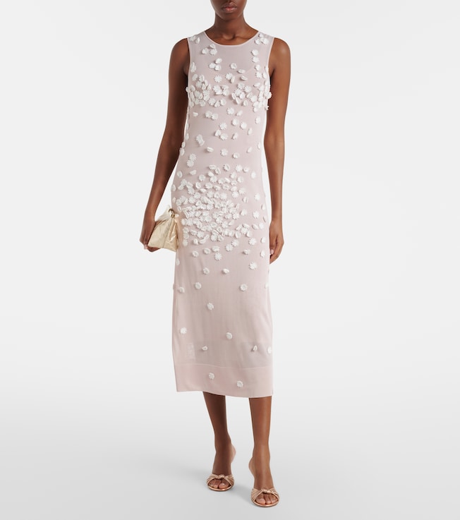 Altuzarra Nelly floral-appliqué midi dress