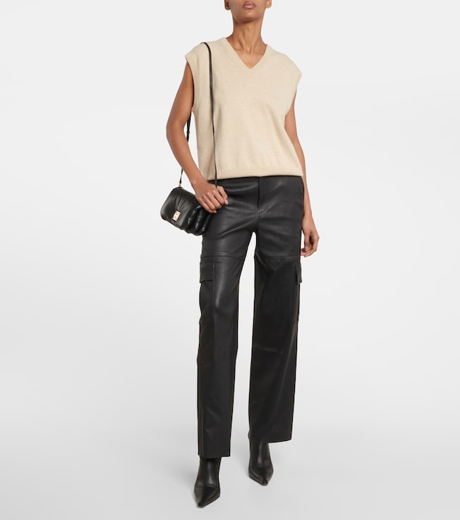 Stouls Axel leather cargo pants