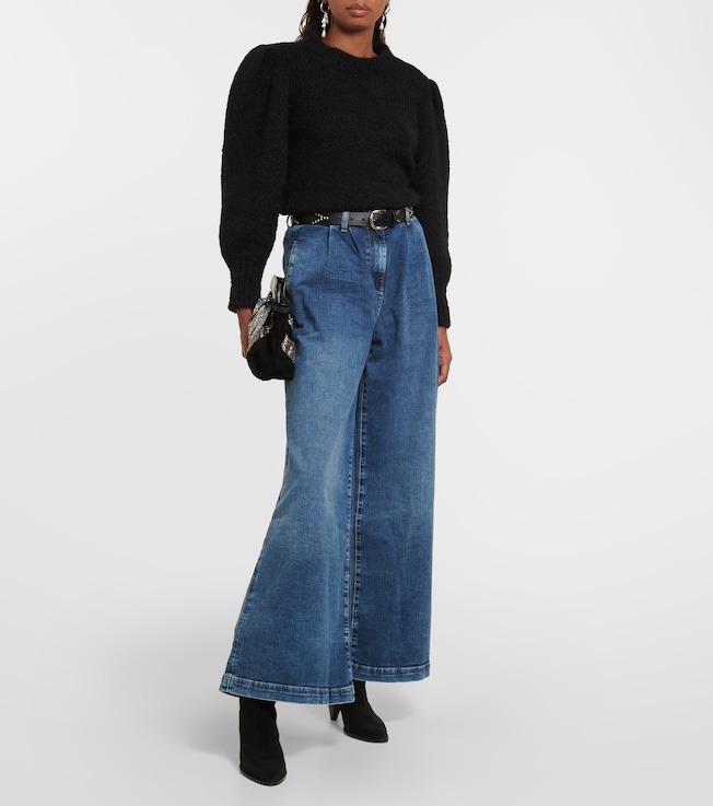 AG Jeans Stella high-rise wide-leg jeans