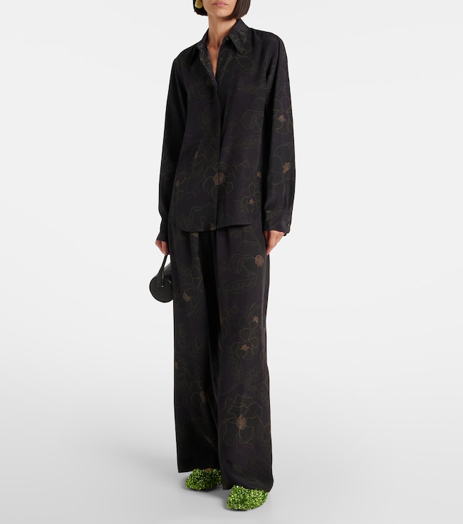 Dries Van Noten Floral silk shirt