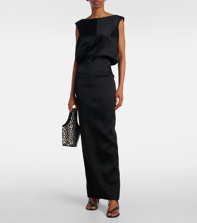 KHAITE Terran satin maxi dress